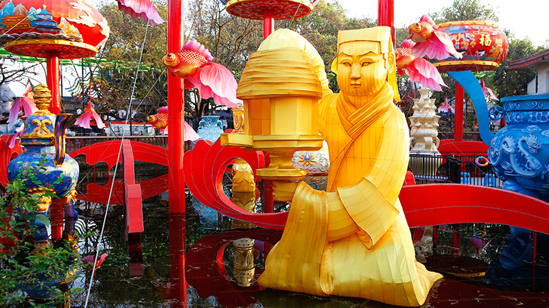 自贡花灯制作，花灯制作，自贡花灯