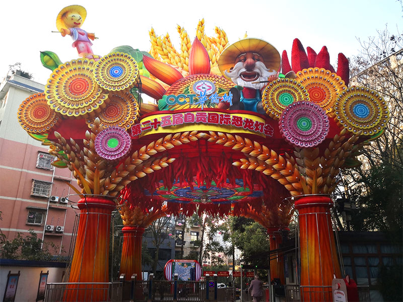 中秋彩灯制作,大型门灯,彩灯制作