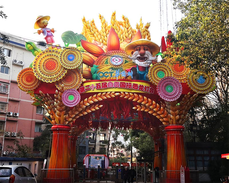 中秋彩灯制作,大型门灯,彩灯制作