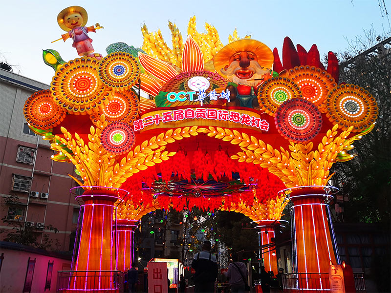 中秋彩灯制作,大型门灯,彩灯制作