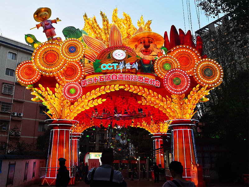 中秋彩灯制作,大型门灯,彩灯制作