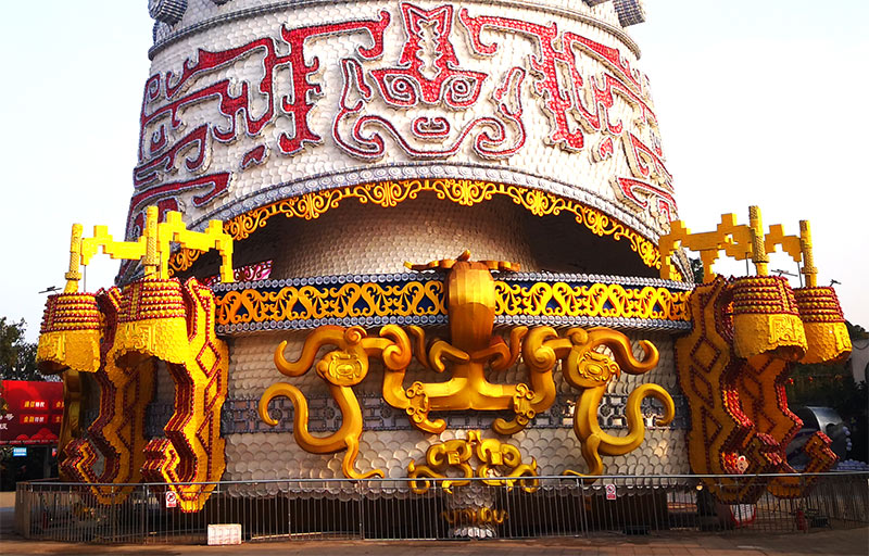 巨大型自贡彩灯,彩灯制作,瓷器灯