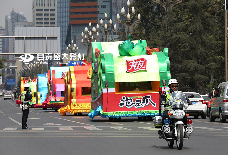 夜间巡游花车，彩车制作