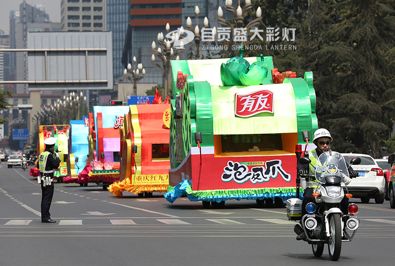 夜间巡游花车，彩车制作