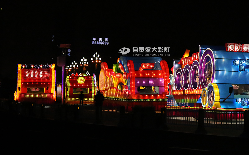 夜间巡游花车，彩车制作