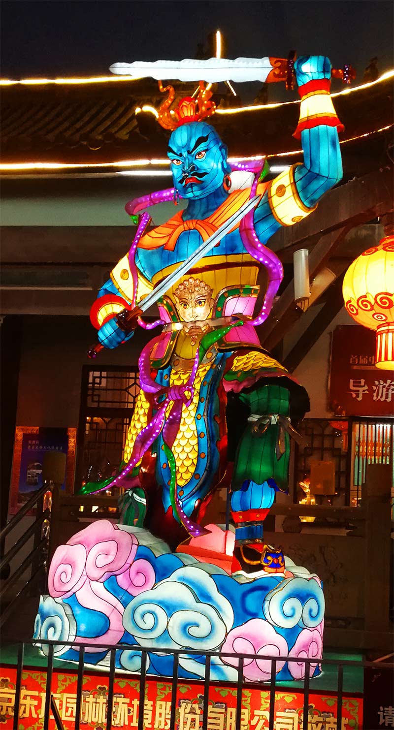 彩灯制作，佛文化彩灯，