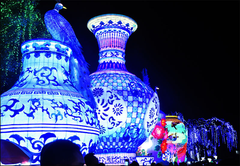 彩灯制作，春节自贡彩灯，