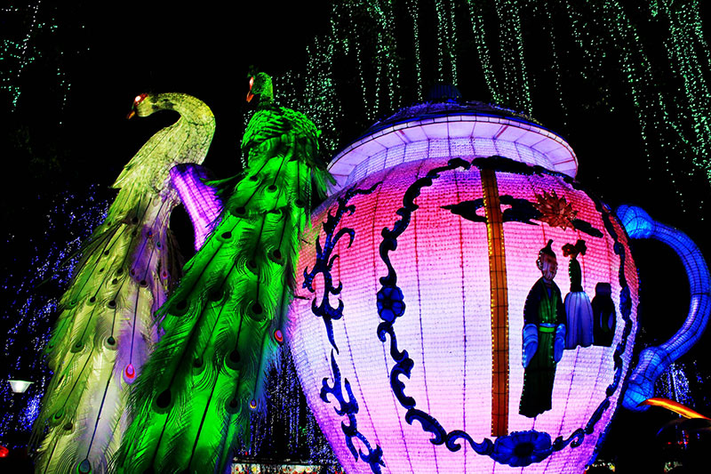 彩灯制作，春节自贡彩灯，