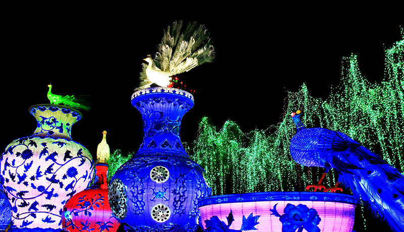 彩灯制作，春节自贡彩灯，