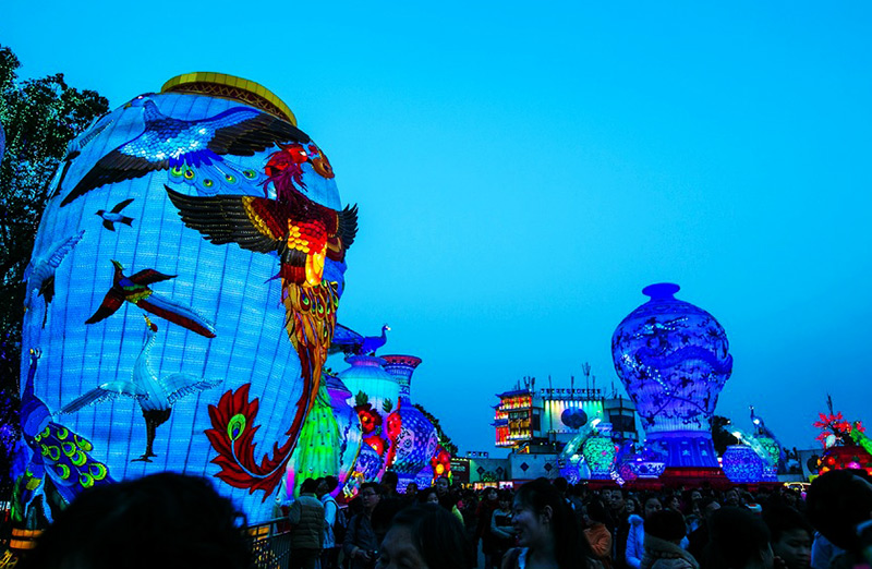 彩灯制作，春节自贡彩灯，