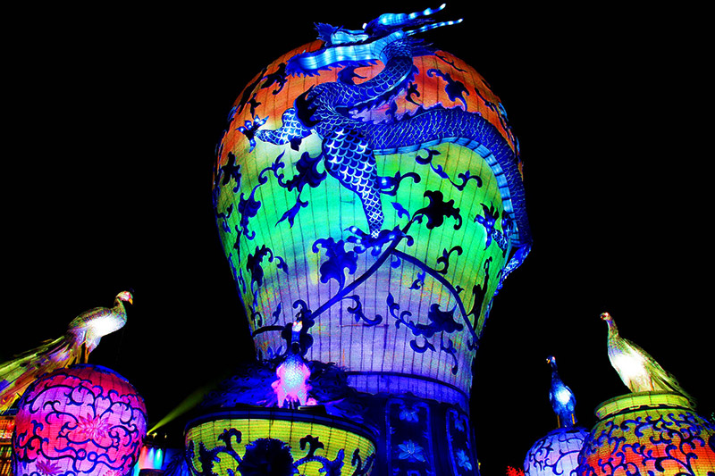 彩灯制作，春节自贡彩灯，