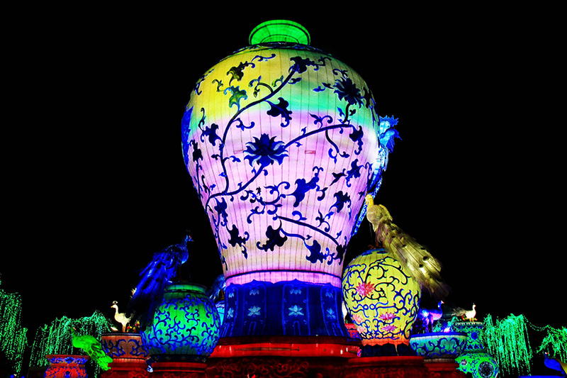 彩灯制作，春节自贡彩灯，