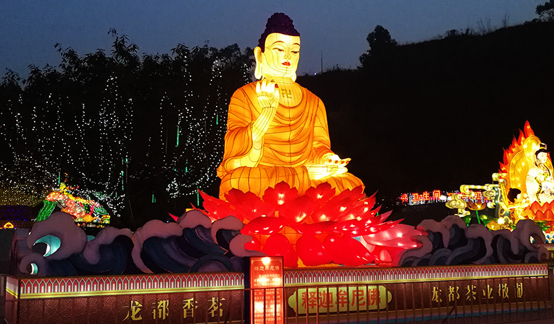 佛教花灯定制，佛教花灯，
