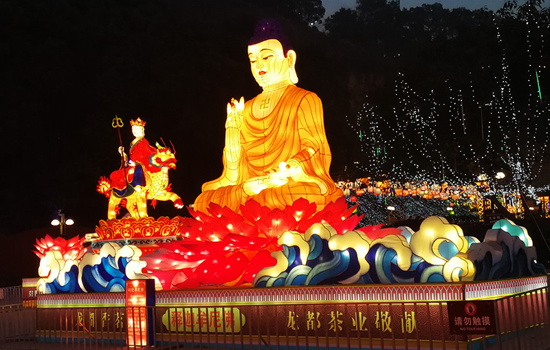 佛教花灯定制，佛教花灯，