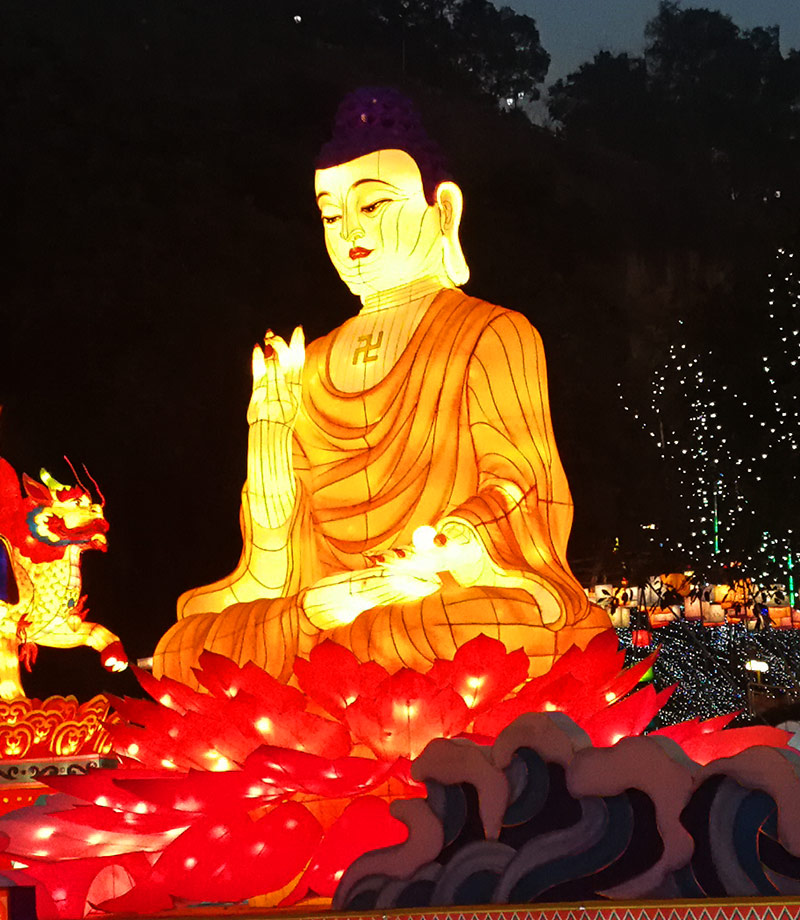 佛教花灯定制，佛教花灯，