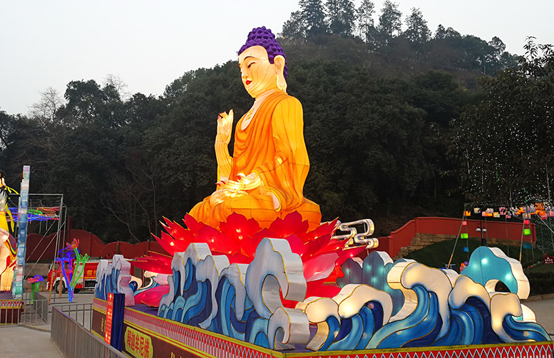佛教花灯定制，佛教花灯，