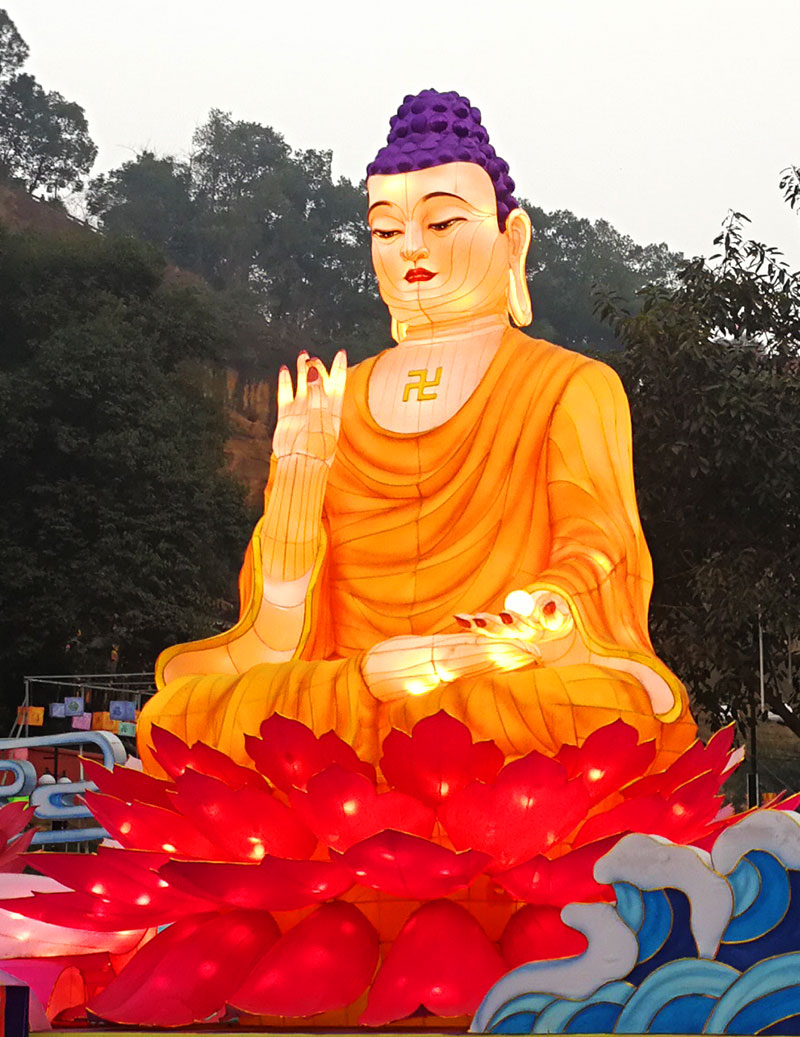 佛教花灯定制，佛教花灯，