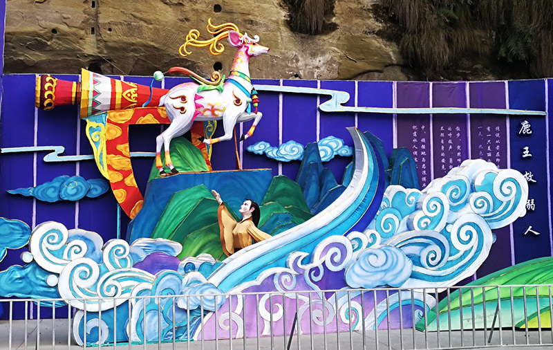 佛文化花灯制作,花灯制作,