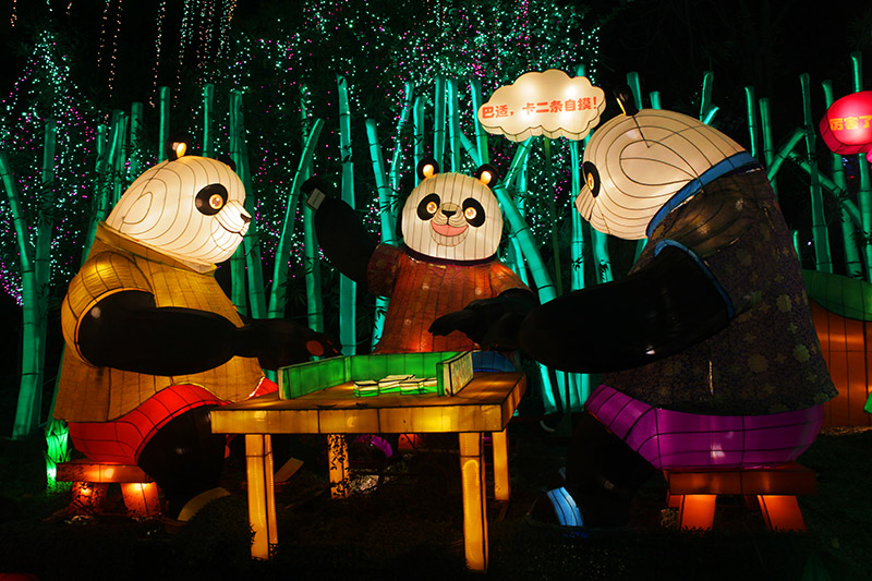 熊猫花灯定制，花灯定制， 