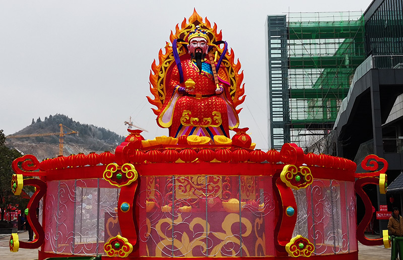 财神花灯定制，花灯定制，