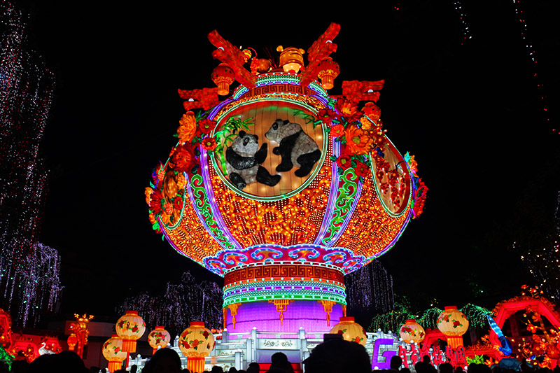 自贡彩灯精品，宫灯，