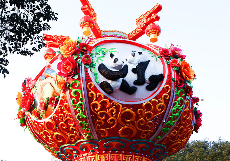 自贡彩灯精品，宫灯，