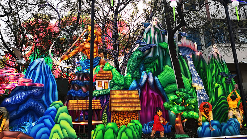 民间故事彩灯，彩灯制作，