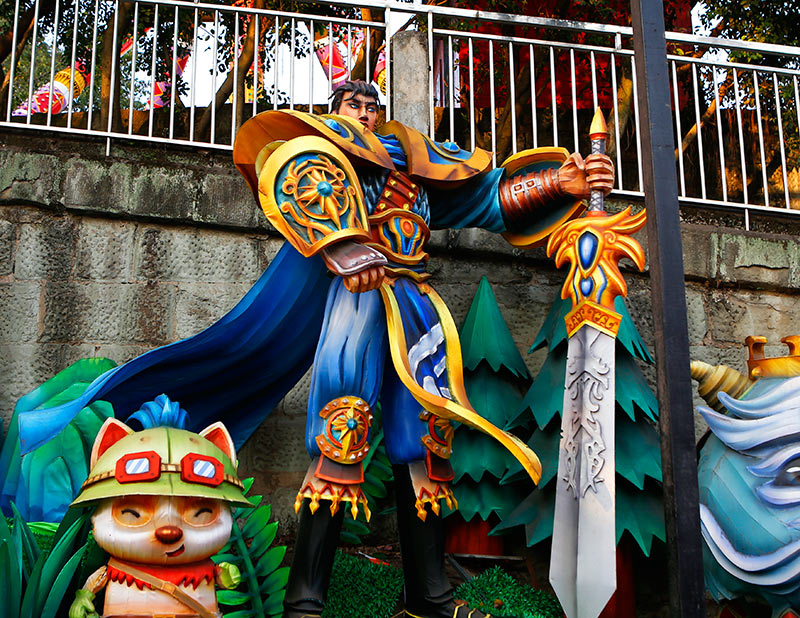 游戏人物彩灯，彩灯人物，