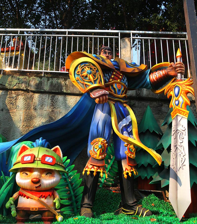 游戏人物彩灯，彩灯人物，