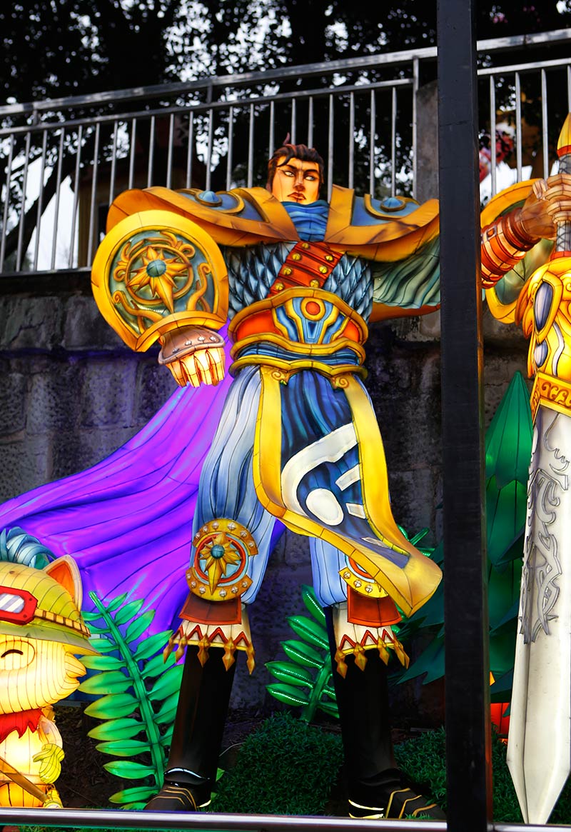 游戏人物彩灯，彩灯人物，