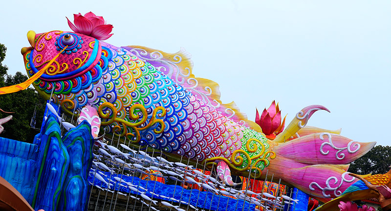 大型民俗彩灯，彩灯制作，