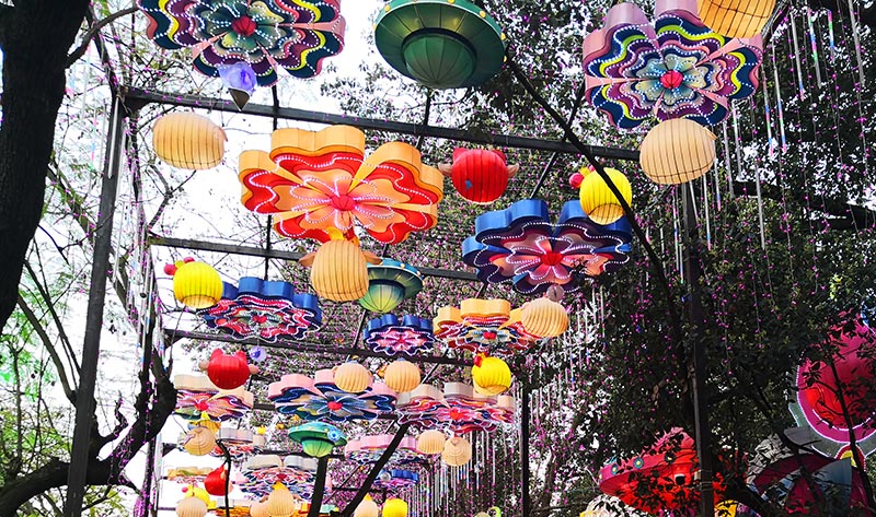 廊道彩灯，彩灯制作，