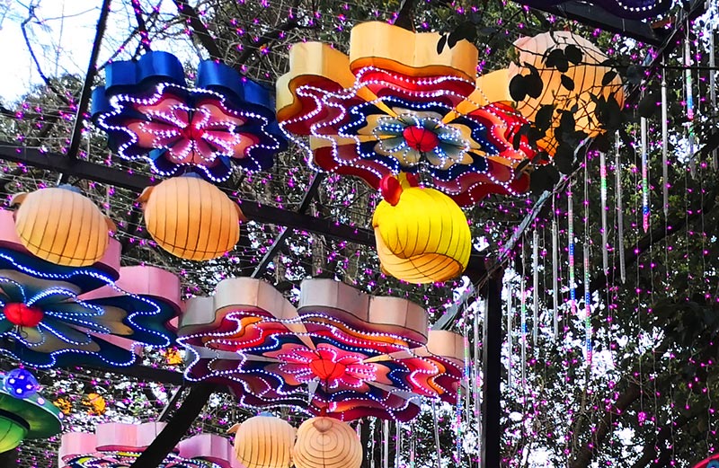 廊道彩灯，彩灯制作，