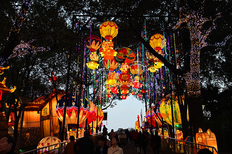 通道花灯，花灯制作，