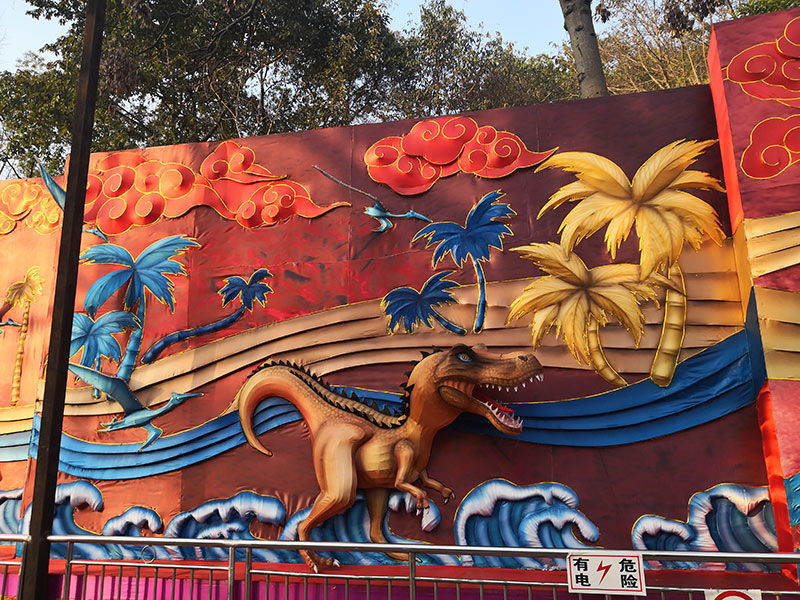 恐龙彩灯,彩灯恐龙,彩灯制作,