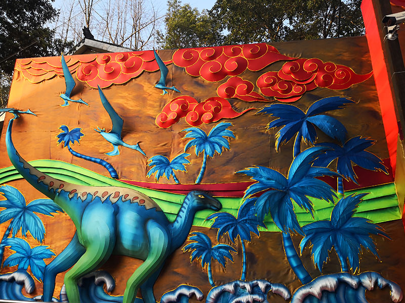 恐龙彩灯,彩灯恐龙,彩灯制作,