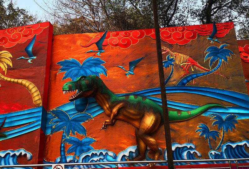 恐龙彩灯,彩灯恐龙,彩灯制作,