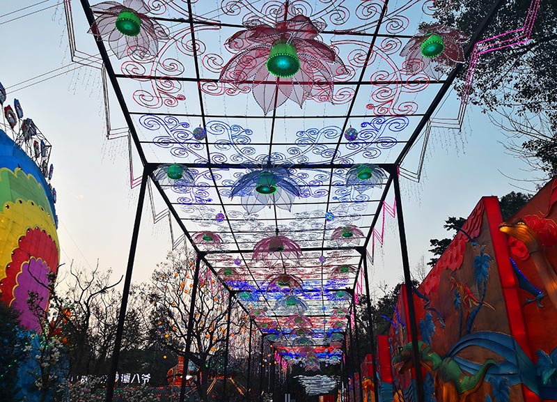 通道花灯,花灯制作,