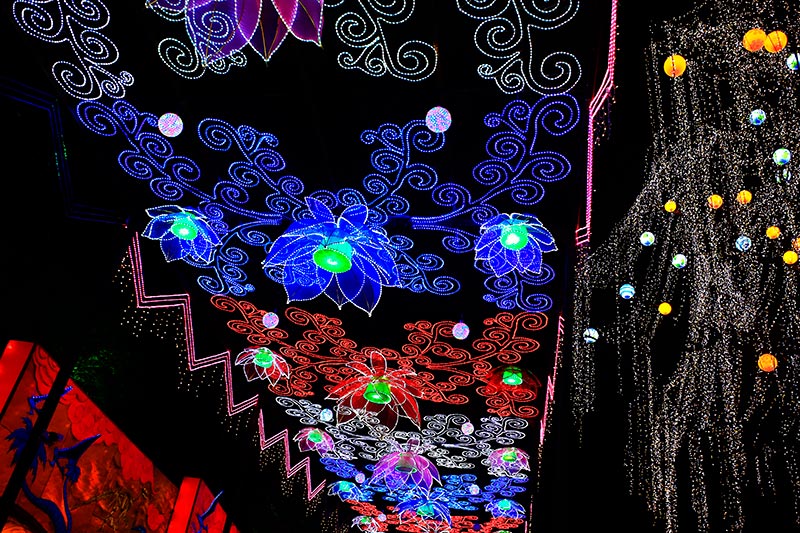 通道花灯,花灯制作,