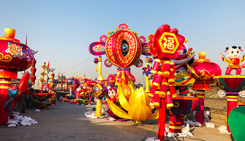传统花灯，花灯制作，舞龙灯，