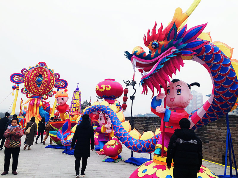 传统花灯，花灯制作，舞龙灯，