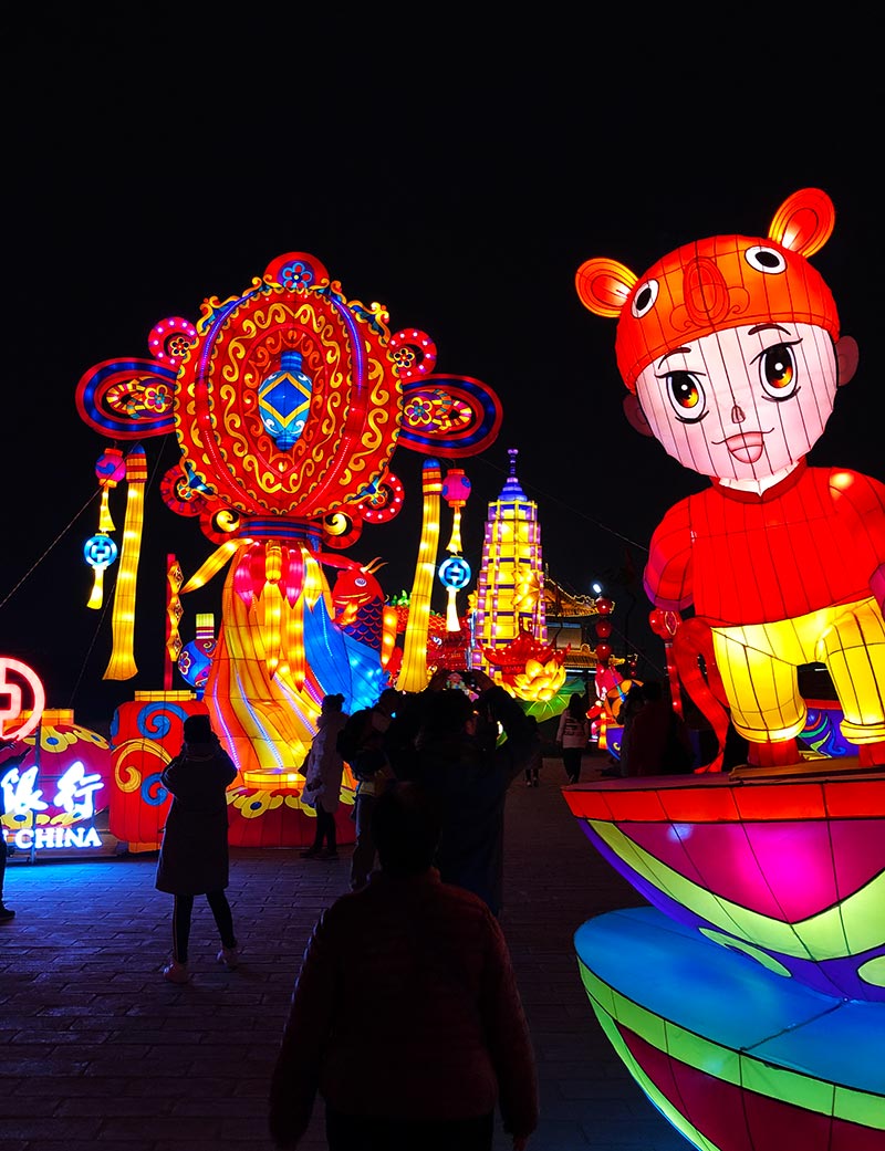 传统花灯，花灯制作，舞龙灯，