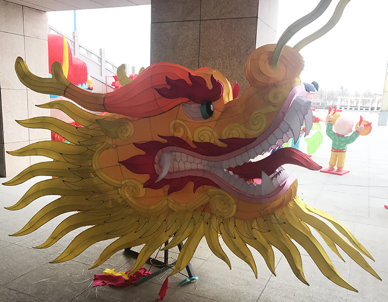龙形彩灯，彩灯制作，自贡彩灯，