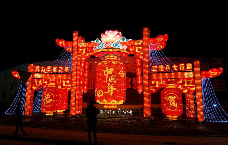 经典春节彩灯制作案例——《中国年》春节彩灯，传统花灯，彩灯设计，传统彩灯定制
