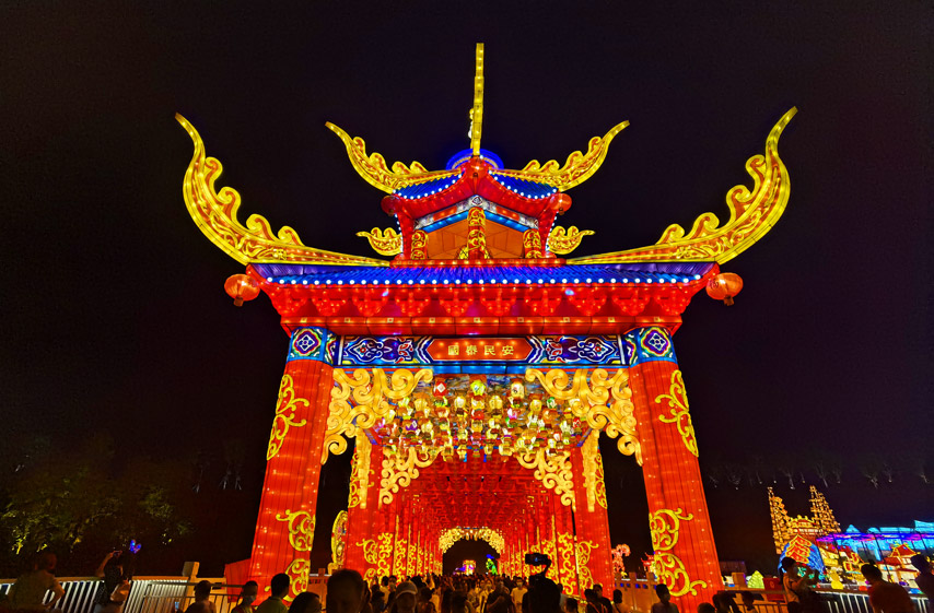 自贡彩灯花灯制作——春节大型廊灯